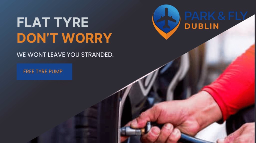 Flat tyre? Don't worry — free tyre pump from Park & Fly Dublin